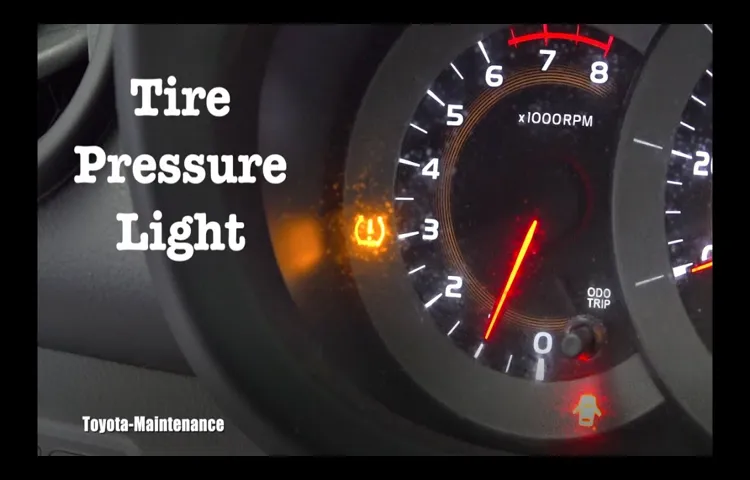 where is the tire pressure reset button toyota rav4 2016