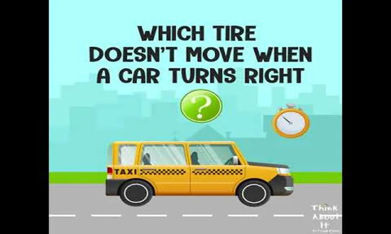 which tire doesn't move when you turn right