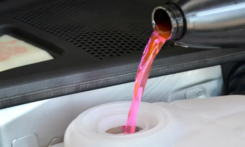 fill coolant when hot or cold