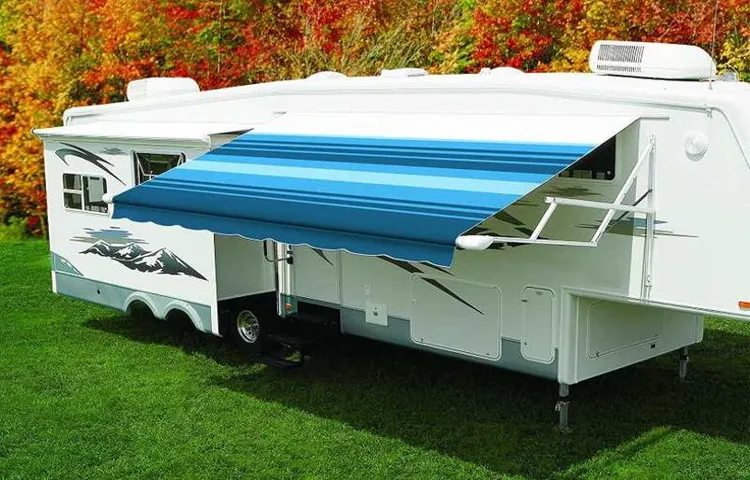 how far does an rv awning extend