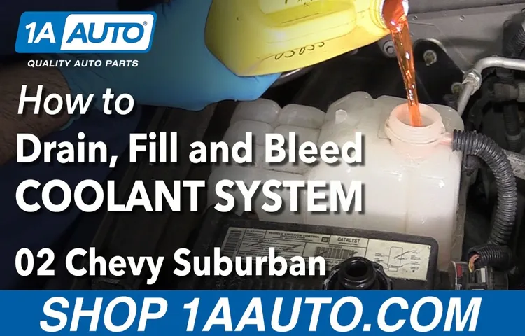 how to drain coolant system