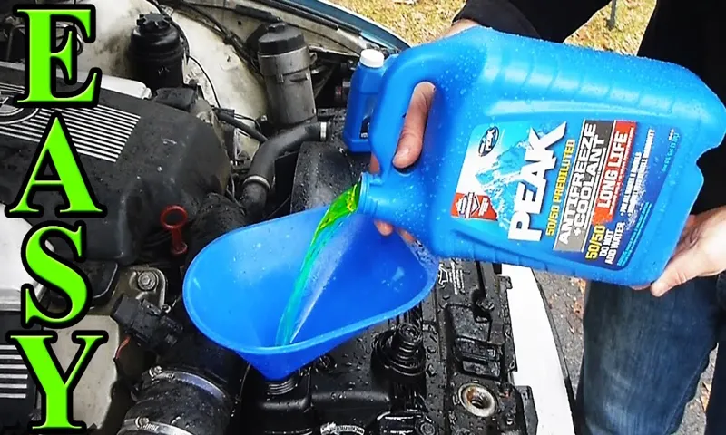 how to flush coolant out of engine