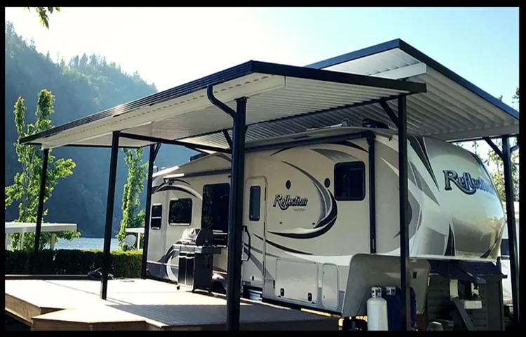 how to get black off rv awning