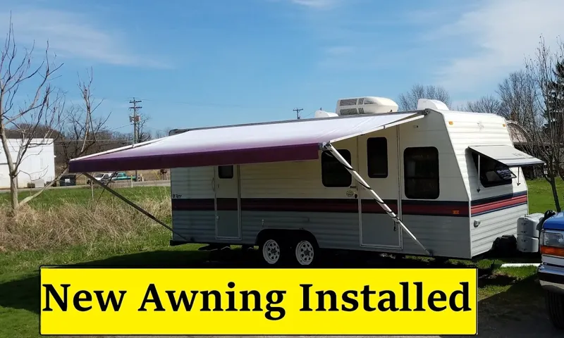 how to install a new rv awning