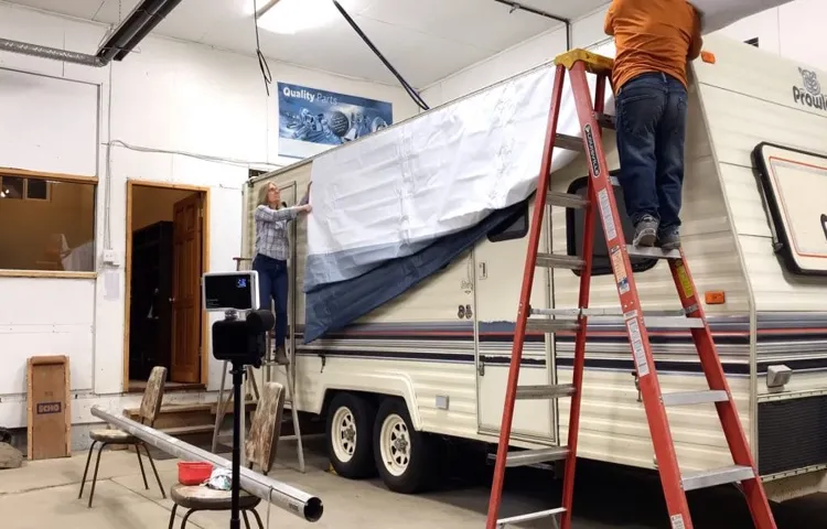 how to install new awning fabric on rv