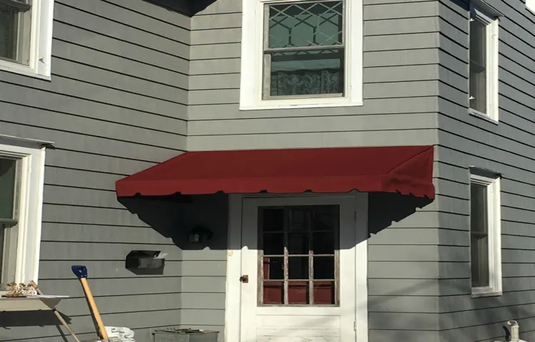 how to make a fabric awning