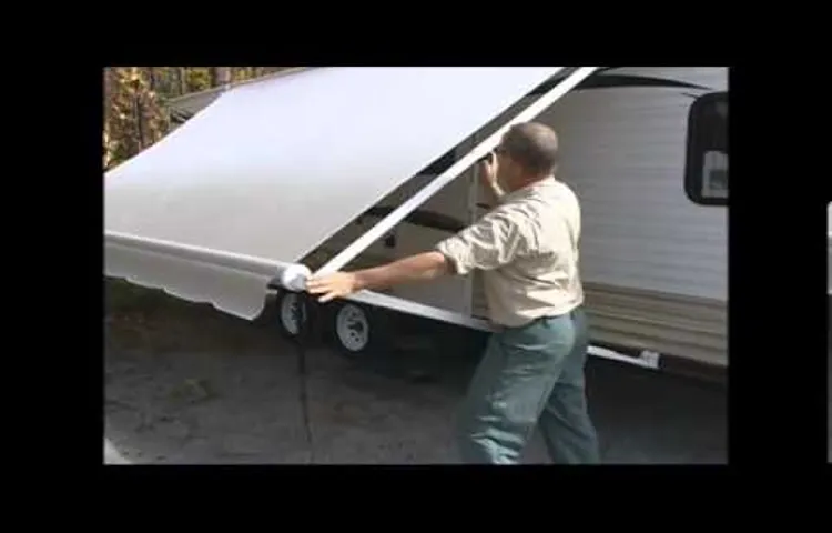 how to open an awning on an rv