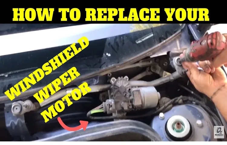 how to repair a windshield wiper motor