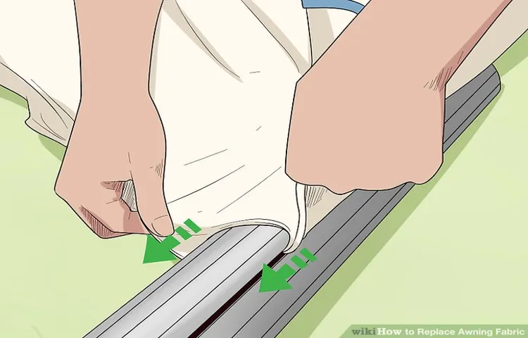 how to repair awning fabric