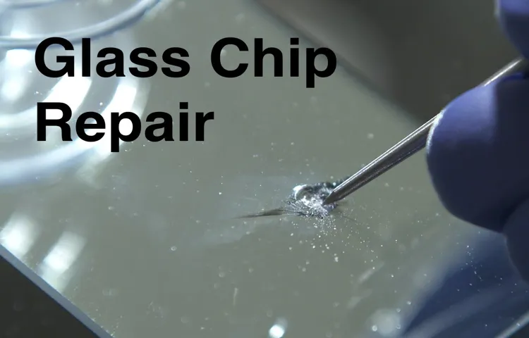 how to repair stone chip in windshield