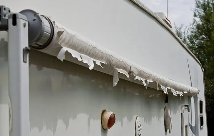 how to repair torn rv awning