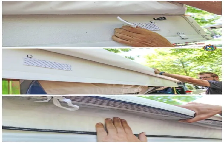 how to replace fabric on bag awning