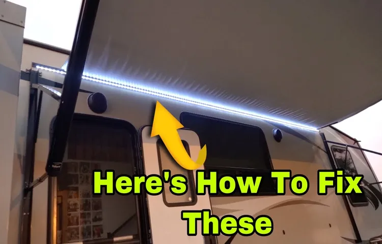 how to replace led light strip on rv awning