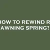 How to Rewind a RV Awning: A Step-by-Step Guide for Easy Retraction