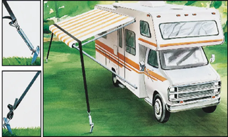 how to tie down rv awning