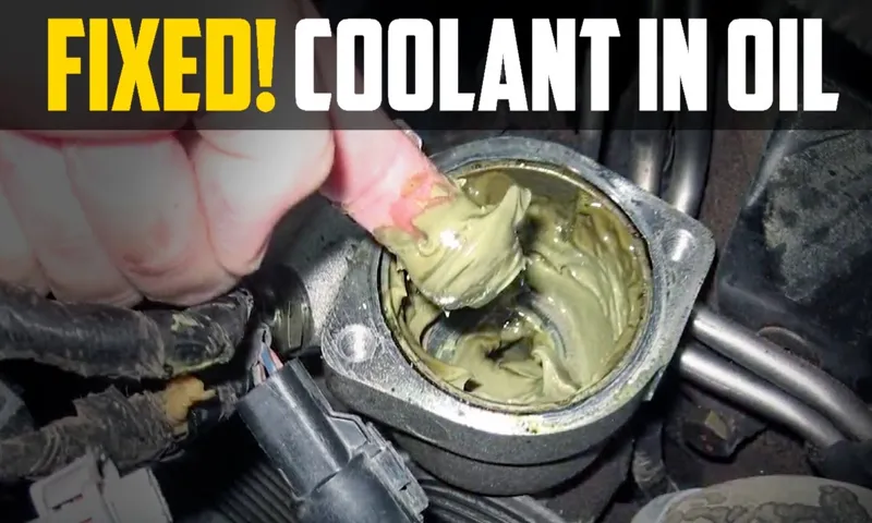 what causes coolant to mix with oil