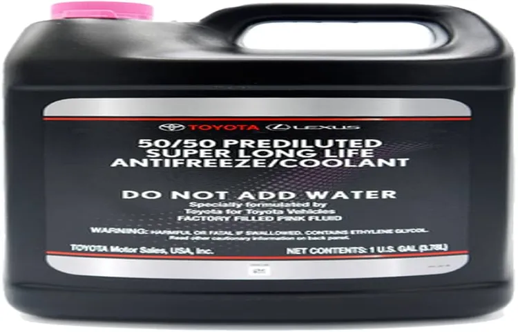 what color is toyota coolant