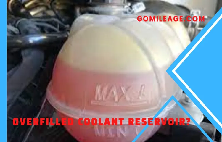 what to do if you overfill coolant