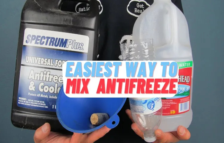 what type of water to mix with coolant